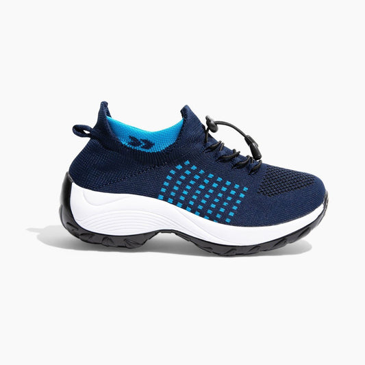 Ortho Stretch Cushion Shoes - White Blue
